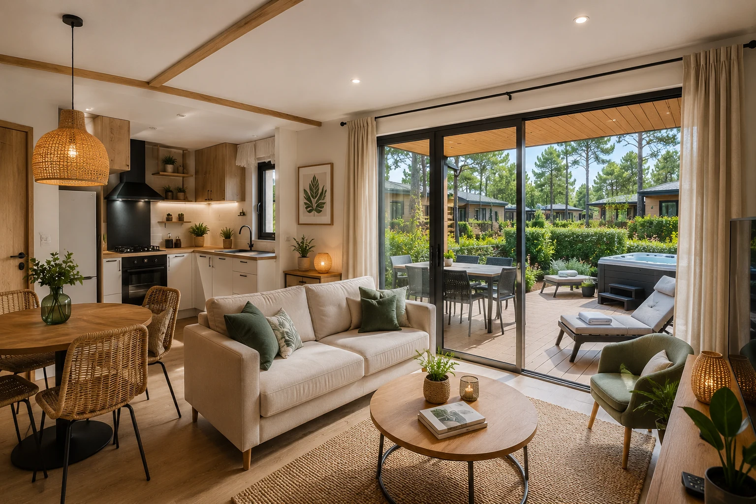 Intérieur d'un cottage premium